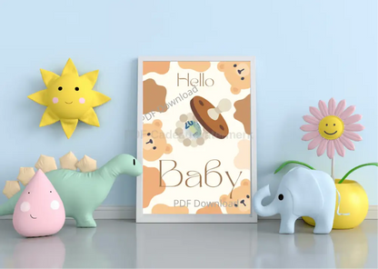 Hello baby -  PDF cadeau voor nieuwe ouders - PDF Cadeau