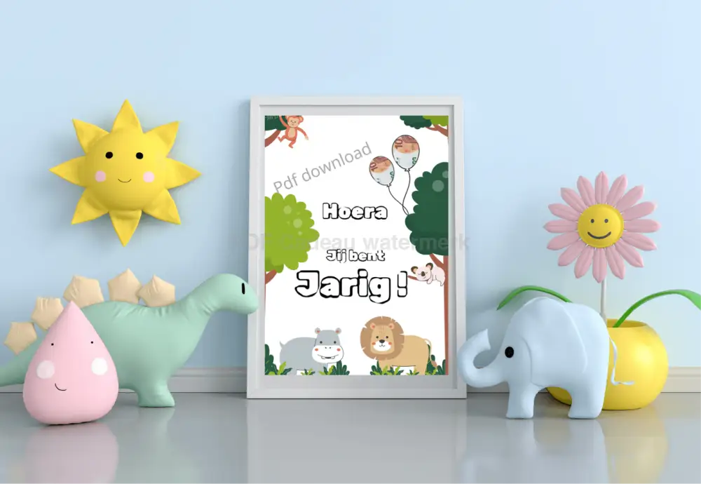 Hoera jij bent jarig - PDF voor verjaardagsfeestjes - PDF Cadeau