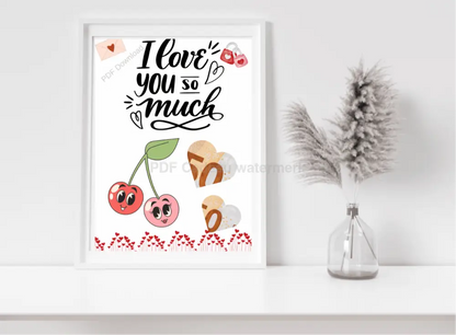 I Love you so Much - PDF voor romantische gelegenheden - PDF Cadeau