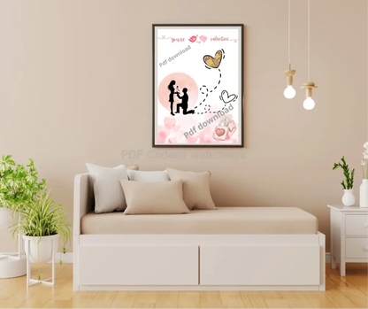 Jij bent mijn Valentijn - PDF voor de liefde - PDF Cadeau
