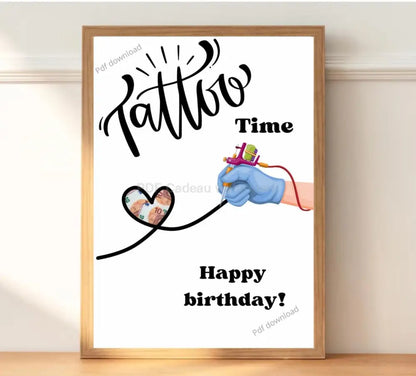 Geld cadeau 18 jarige verjaardag of tattoo liefhebbers 
