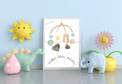 Welkom klein wonder. Geboorte cadeau voor baby - PDF Cadeau
