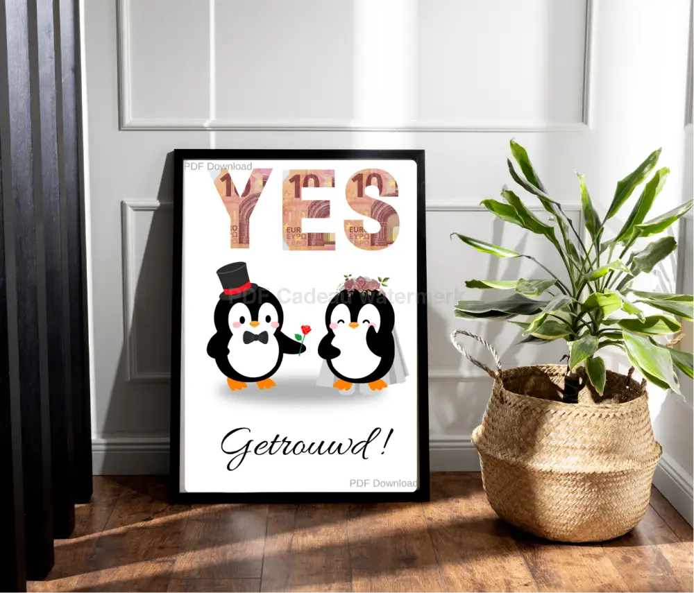 origineel geld cadeau bruiloft geven