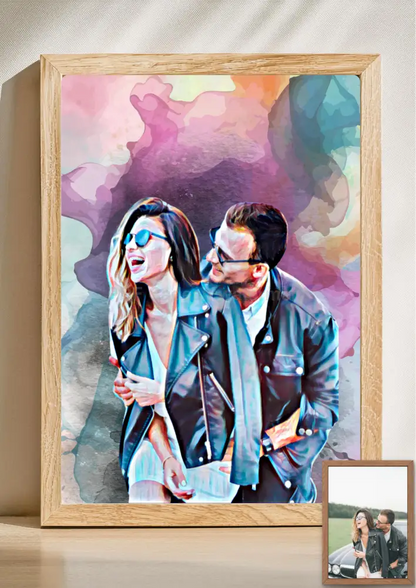 waterverf portret laten maken cadeau