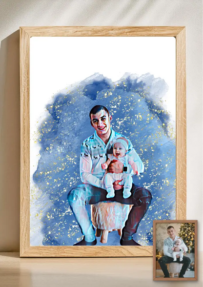 mooi aquarel portret laten maken