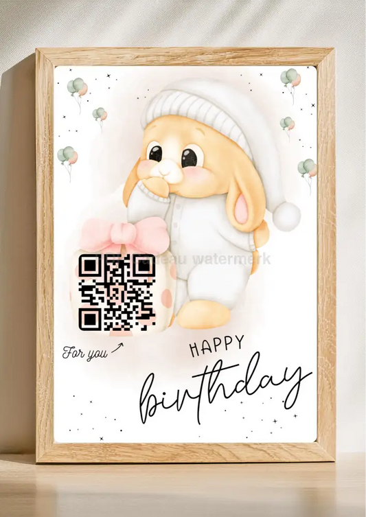 Blijvend herinnering cadeau in qr code
