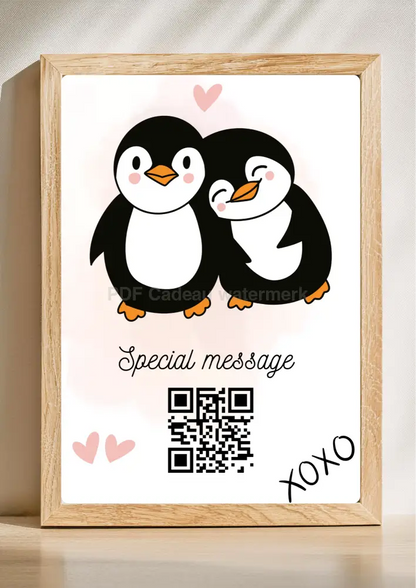 QR code printcadeau voor de liefde of moederdag