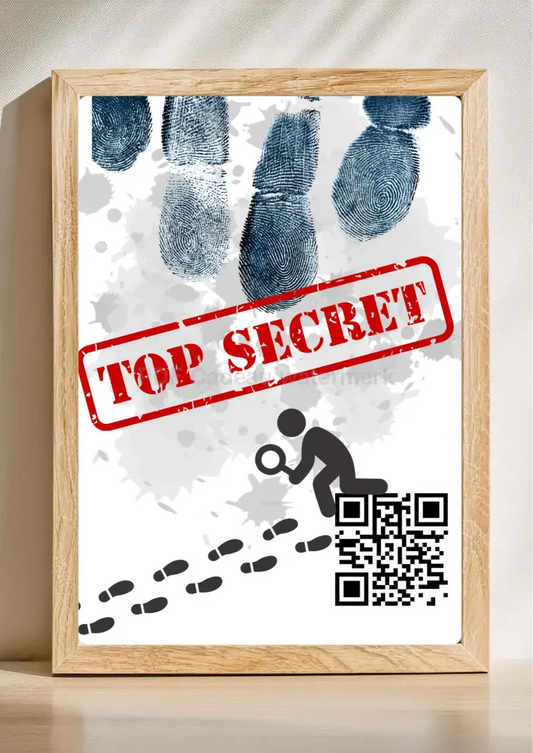 Grappig qr-code cadeau in fotolijst