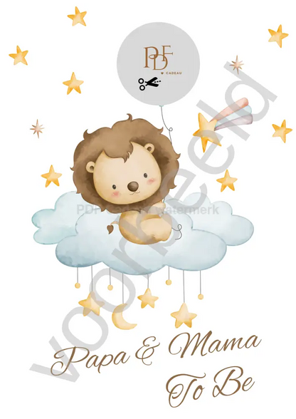 Voorbeeld print Papa & Mama to be - PDF cadeau - PDF Cadeau