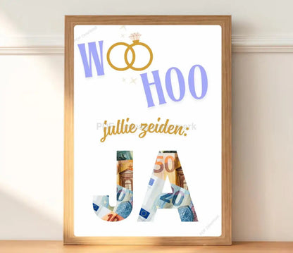 Voorbeeld print Woohoo - PDF cadeau - PDF Cadeau